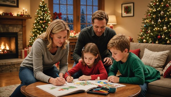 Coloriage de noël : créativité festive pour toute la famille